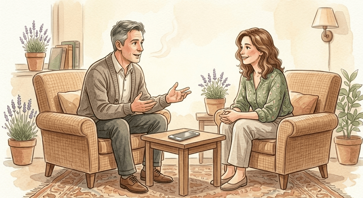 Des proches reliés par la voix, un cadeau qui traverse le temps